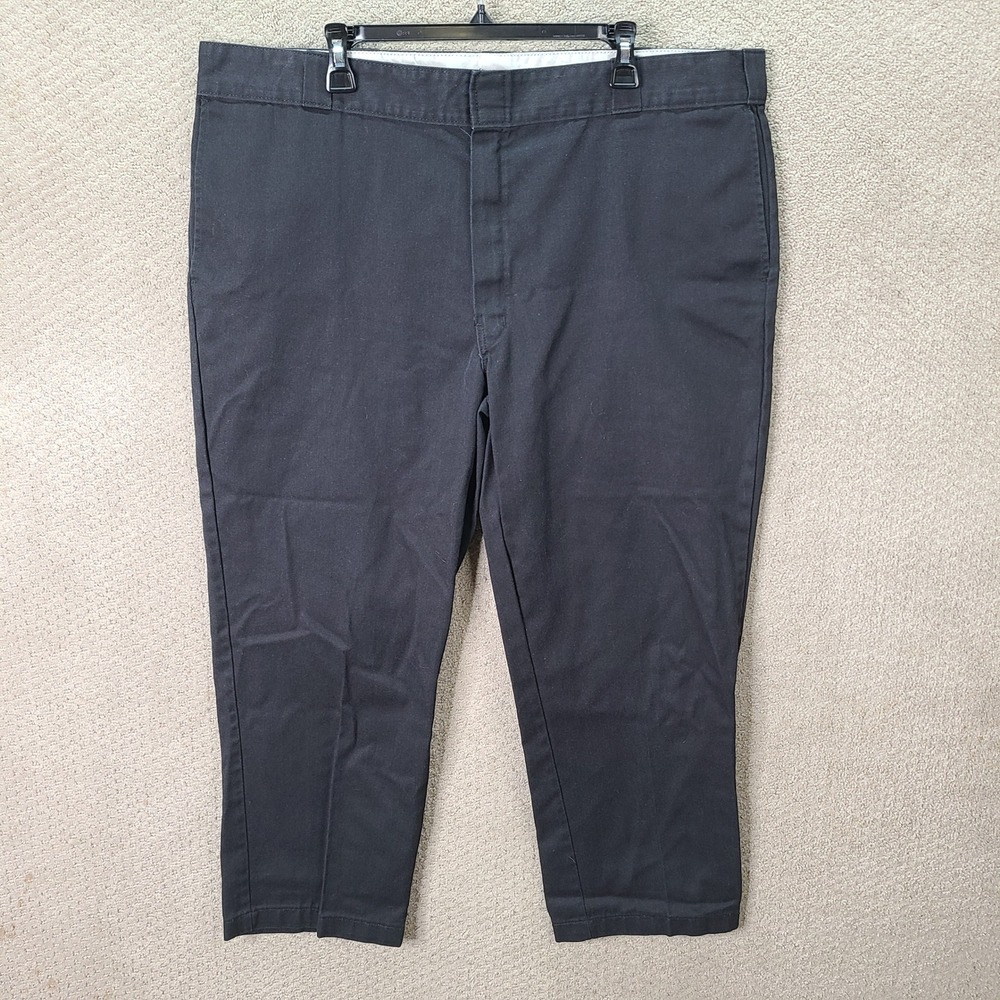 Dickies Pants Mens 44x28 Black 874 Original Fit Chino Twill Work Casual